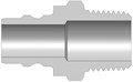 Dixon V6M6-B-E 3/4" H-COUPL, 3/4" M-NPTF, BRASS, U Body Material: BRASS Body Size: 3/4"